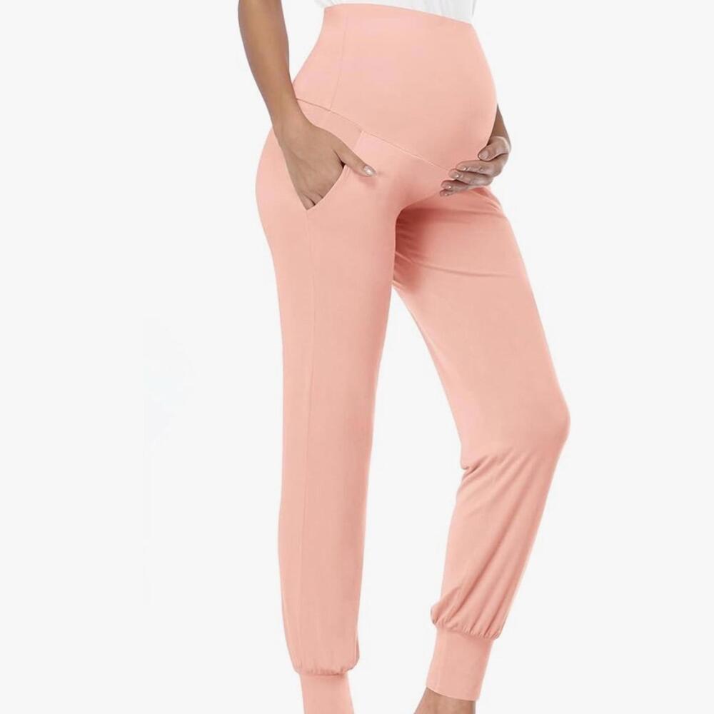 Maternity lightweight over the bellly pants, joggers w/ pockets *NWT* (Small)